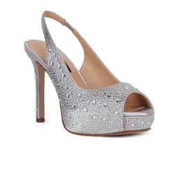 Nine West Embellished Stiletto Heeled Peep Toes image 3