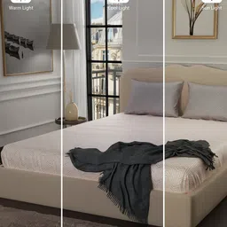 Stoa Paris Elegance Peach Grey Geometric 300 TC King Bedsheet with 2 Pillow Covers image 3