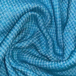 Innovative Edge Blue Geometric Cotton 180 TC King Bedsheet with 2 Pillow Covers image 5