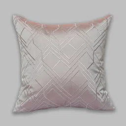 ZEBA World Grey Geometric Square Cushion Cover image 2