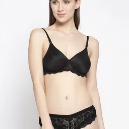 PIBU Pack of 2 Lightly Padded Net Bra & Panty Lingerie Set image 3