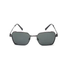 HASHTAG EYEWEAR Green Rectangle Full Rim Casual Unisex Sunglass - Try (14) KS 8072 C2 (42) image 2