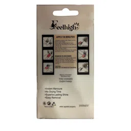 FEELHIGH 24Pcs Pre Glued Press On Artificial Nails - DL41 image 2