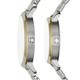 Fossil Silver-Toned His & Her Watch Gift Set image 3