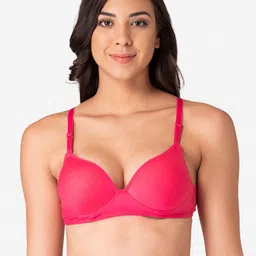 KOMLI Pink Pack of 2 Non Wired Full Coverage T-shirt Bra image 5