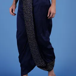 here&now x sanwara Sanwara Embroidered Art Silk Dhotis image 2