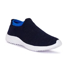 aadi Men Woven Design Lightweight Comfort Insole Mesh Contrast Sole Slip-On Sneakers image 4