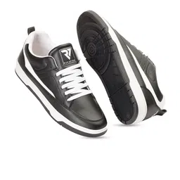 RUN SEVEN Men Textured Lightweight Comfort Insole Lace-Up Sneakers image 5