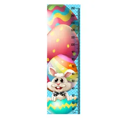 WENS Kids Multicoloured Bunny Rabbit Height Chart Vinyl Wall Sticker image 2