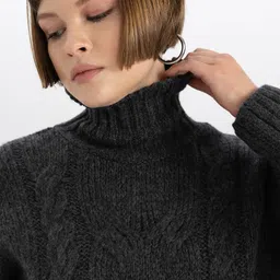 DeFacto High Neck Acrylic Sweater image 2