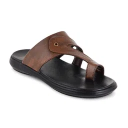 Walkfree Men Textured One Toe Comfort Sandals image 3