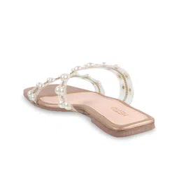 Metro Women Embellished Open Toe Flats image 2