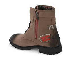 Eego Italy Men Embroidered High-Top Regular Boots image 5