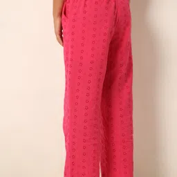 Vero Moda Girls Loose Fit Mid-Rise Cotton Trousers image 4