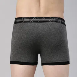 FASO Men Pack Of 2 Cotton Breathability Trunks FA1504-SQ-CHARCOL-GREYMEL image 3