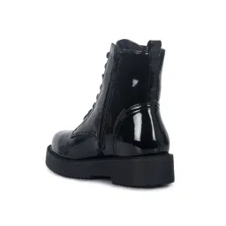 London Rag Solid Black Lace-up Boots image 3