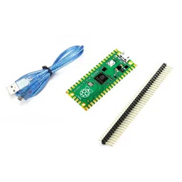 Raspberry PI Pico with Headers and Micro USB Cable image 1