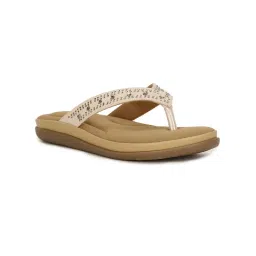 Bata Comfit Beige Women Slip-On Sandals image 1