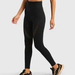 Musclemind Women Seamless Workout Black Leggings-picture-42