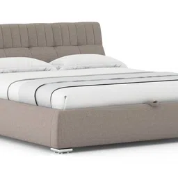 urban ladder Stanhope Fabric King Size Bed with Hydraulic Storage Bed in Shitake Beig... image 2