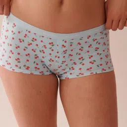 La Vie En Rose Cotton Boyleg Panty Blue-picture-41