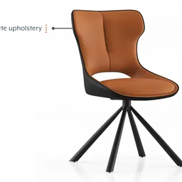 urban ladder Tulip Swivel Metal Dining Chair set of 1 in Dual Tone Finish image 1