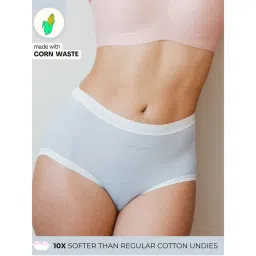 INTIMATE QUEEN Corn Bae Cloud-Soft Lacy Boyshorts Rash-Free Soothes Skin Feels Like a Hug in Blue color-image-99