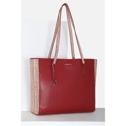Allen Solly Women Formal Textured Red Handbag-picture-40