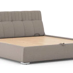 urban ladder Stanhope Fabric King Size Bed with Hydraulic Storage Bed in Shitake Beig... image 3