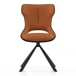 urban ladder Tulip Swivel Metal Dining Chair set of 1 in Dual Tone Finish image 2