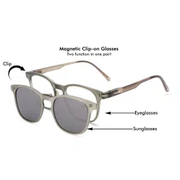 Voyage Unisex Black Clip On Sunglass (Cl001Pmg7362) (51) image 3