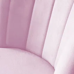 finchfox Finger Luxurious Metal Dining Chair set of in Light Pink Finish image 3