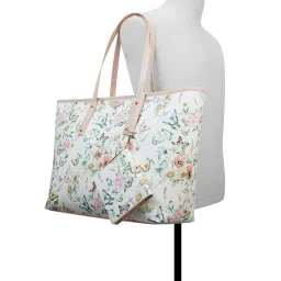 Aldo Devananna Multicolor Womens Tote Bag with Detachable Pouch (Set of 2) image 4