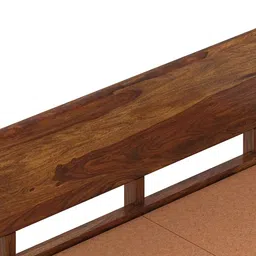 vintage home Sleigh Solid Wood Queen Size Drawer Storage Bed in Provincial Teak Finish image 4