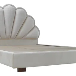 globally indian Plush Retreat Solid Wood Queen Size Bed in Provincial Teak Finish image 5