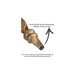 ikiriya Roswell Sheesham Wood Mid Century Round Set of 2 Stools in Fruit Print Blue Kantha Upholstery image 5