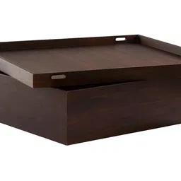 woodenmood Mary Square Solid Wood Coffee Table in Semi Gloss Finish image 2