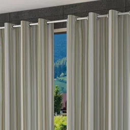 presto Gold Poly Cotton Window Curtain image 1