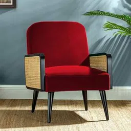 Haden Accent Chair in Maroon Colour-image-84