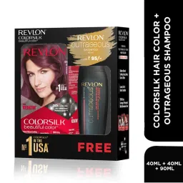 Revlon Colorsilk Hair Color With Keratin - 3db Deep Burgundy + Free Outrageous Shampoo Worth Rs 95/--picture-16