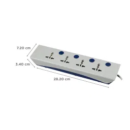 HAVELLS Royalstar 4 Plus 4 Surge and Spike Guard (AHNKXXB104, Grey) image 3