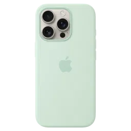 Apple Soft Silicone Back Cover Apple iPhone 16 Pro (MagSafe Charging Support, Aquamarine) image 3