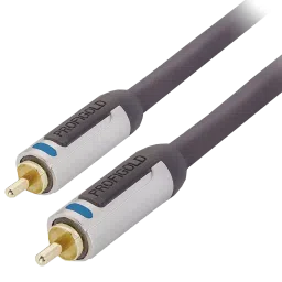 PROFIGOLD PROA4103 PVC 3 Meter RCA to RCA Audio Cable (Double Screening, Anthracite) image 3