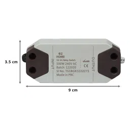 TATA POWER EZ HOME 5 Amps Relay Switch (1 Gang, Google and Alexa Voice Assisted, DLS01, Grey) image 2