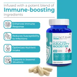 BIOVITALIA ORGANICS Immunity Booster | Support immune System | Boost Energy Level | Enhances Vitality | 60 Capsules image 4