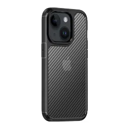 Inbase Carbon Shield Fiber Back Case for Apple iPhone 14 (Anti-Slip Grip, Black) image 3