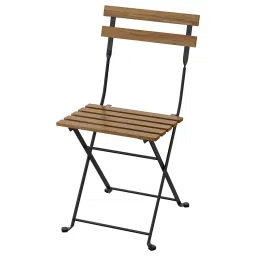 ikea tärnö Chair, outdoor, foldable black/light brown stained-picture-20