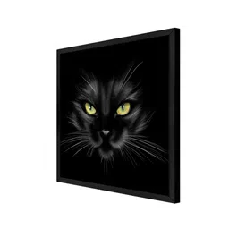 999Store Black & Grey Cat Canvas Painting Wall Art image 2