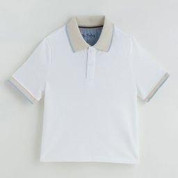 One Friday Boys White Regular Short Sleeve Solid T-Shirts-picture-13