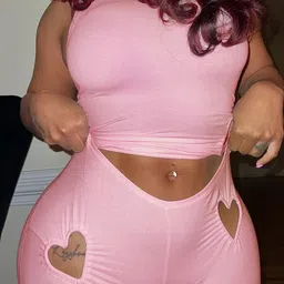 StyleCast x Revolte Round Neck Cut Out Top With Trousers Co-Ords image 4